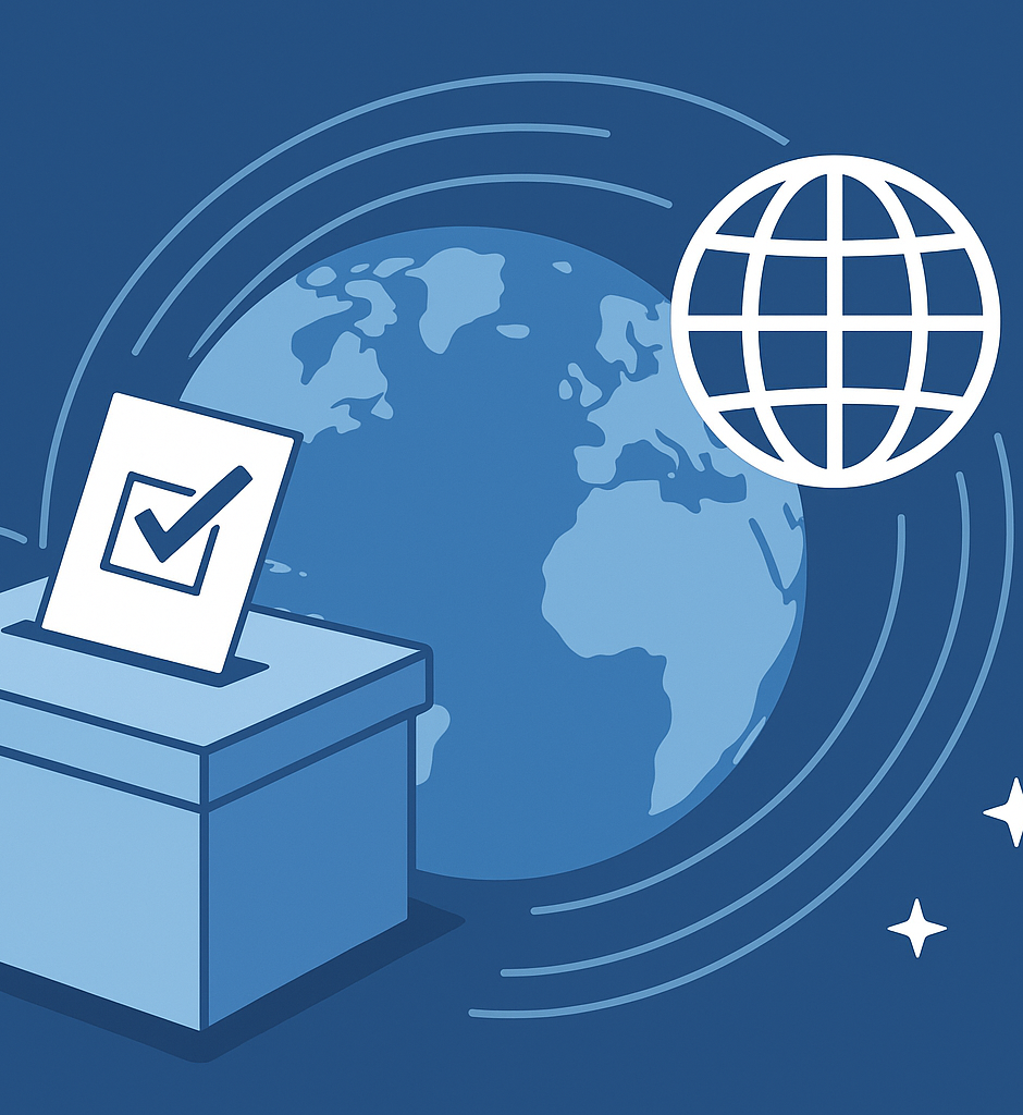 Global democratic online voting.